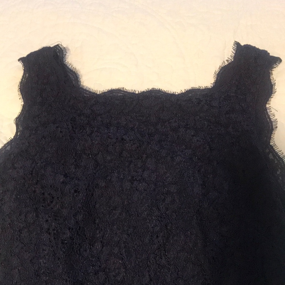 Navy lace short Adrianna Papell dress